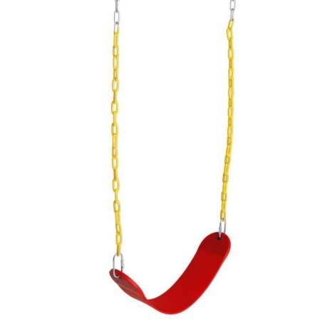 Zimtown Kids Belt Swing Swing Set Accessories with Chain,Red