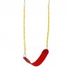 Zimtown Kids Belt Swing Swing Set Accessories with Chain,Red