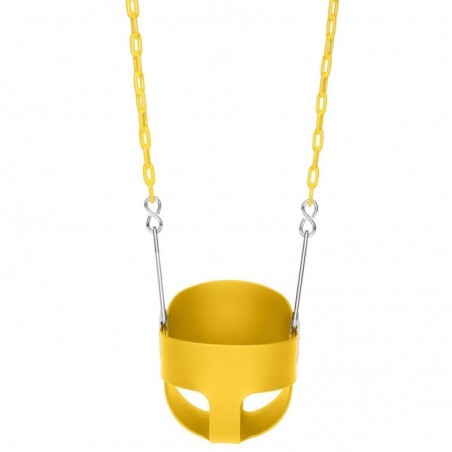 Zimtown Toodler Swing High Bucket Seat for Infant Backyard Outdoor Activity,Yellow