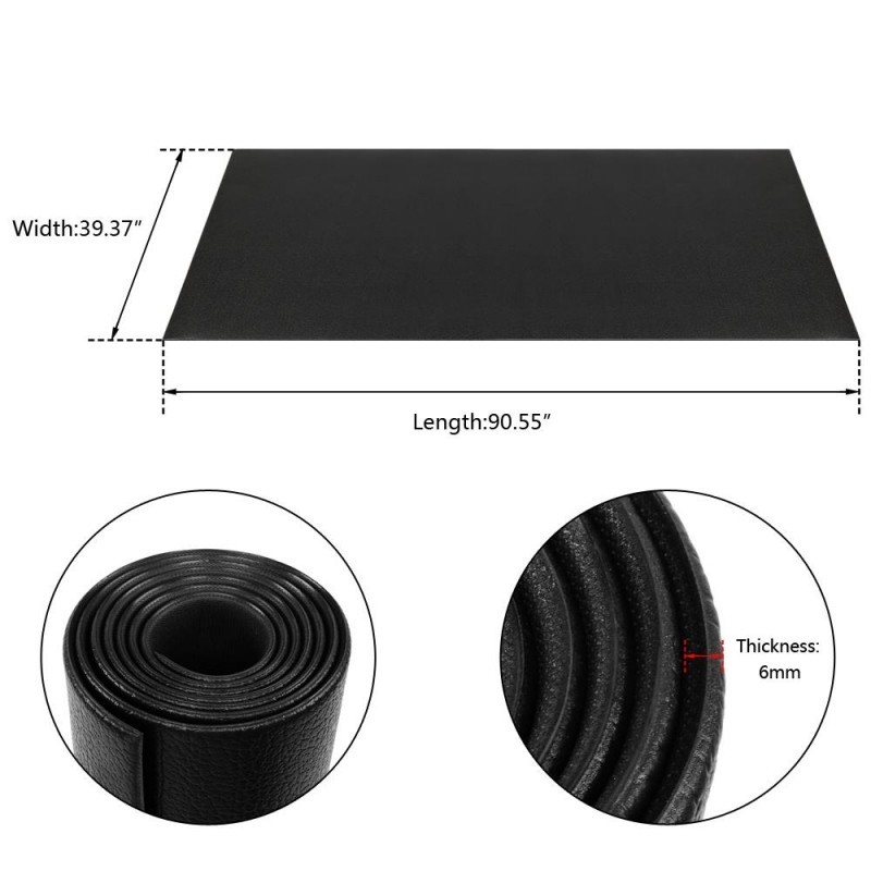 Zimtown 3.3' x 7.5' PVC Floor Mat for Exercise Equipment