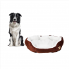 Zimtown Brown Round Dog/Cat Bed Polyester Mat