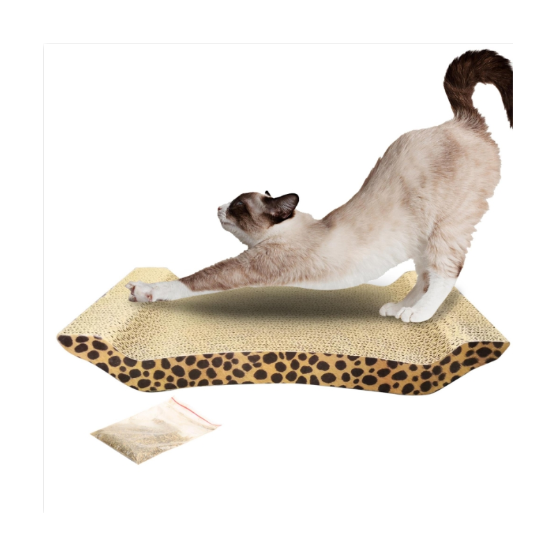 Zimtown Cat Scratcher Cardboard Recyclable Corrugated Scratching Pad Bed