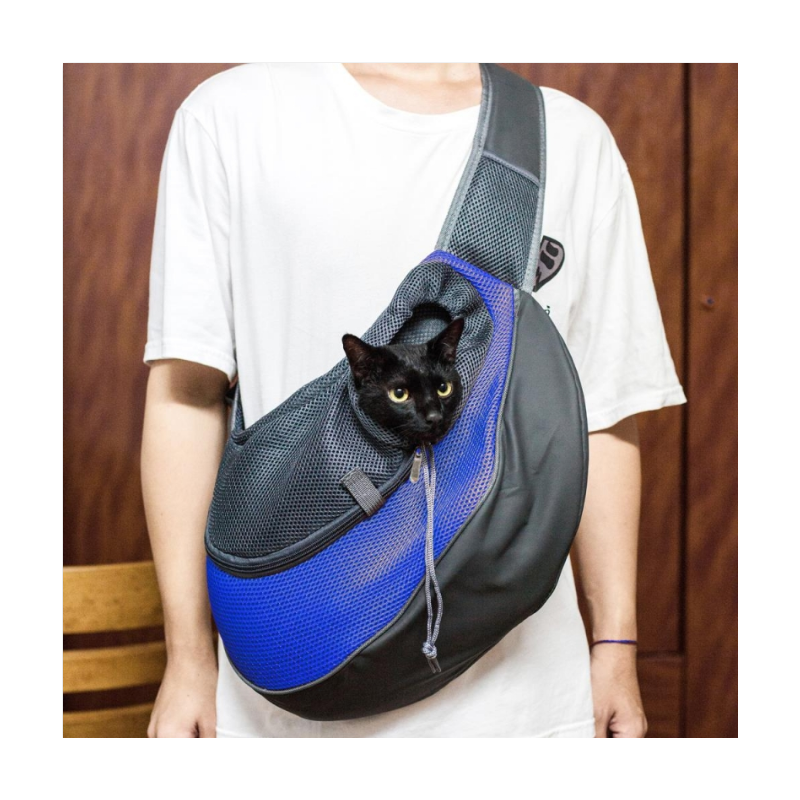 Zimtown Pet Dog Cat Puppy Carrier Bag Comfort Travel Tote Shoulder Bag Sling Backpack L Size Blue