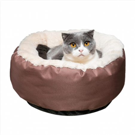 Zimtown Pet House Sleep Bed Cat Dog Round Shape Brown