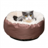 Zimtown Pet House Sleep Bed Cat Dog Round Shape Brown