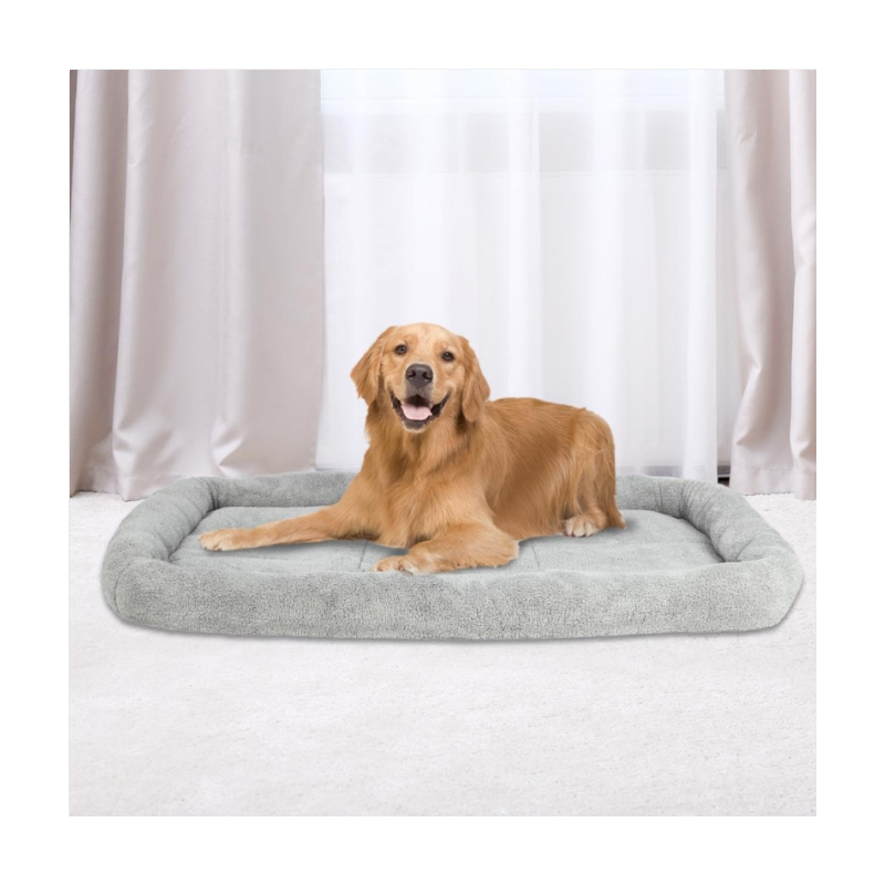 Zimtown Large Soft Crate Mat, Pet Bed, Gray 51 x 35 Inch, Gray