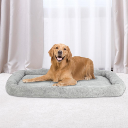 Zimtown Large Soft Crate Mat, Pet Bed, Gray 51 x 35 Inch, Gray