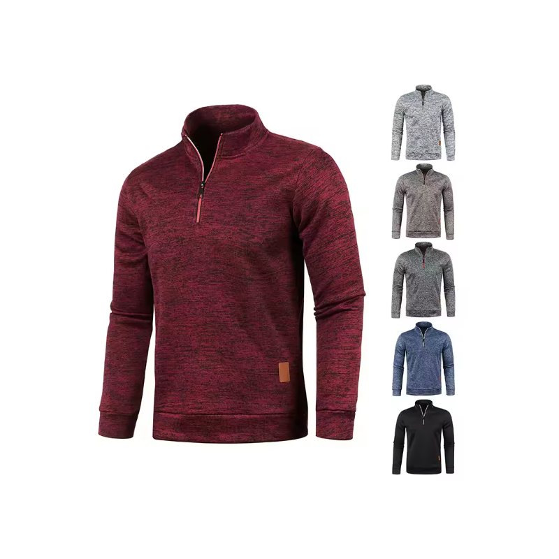 Winter Long Sleeve Zipper Sport Shirt Men Fitness Gym Shirts Men's Thermal Running t Shirt Pullover Men