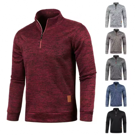 Winter Long Sleeve Zipper Sport Shirt Men Fitness Gym Shirts Men's Thermal Running t Shirt Pullover Men