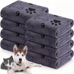 Quick-Drying Microfiber Dog Towel Absorbent Pet Bath Product Fiber Quick-drying Bath Towel