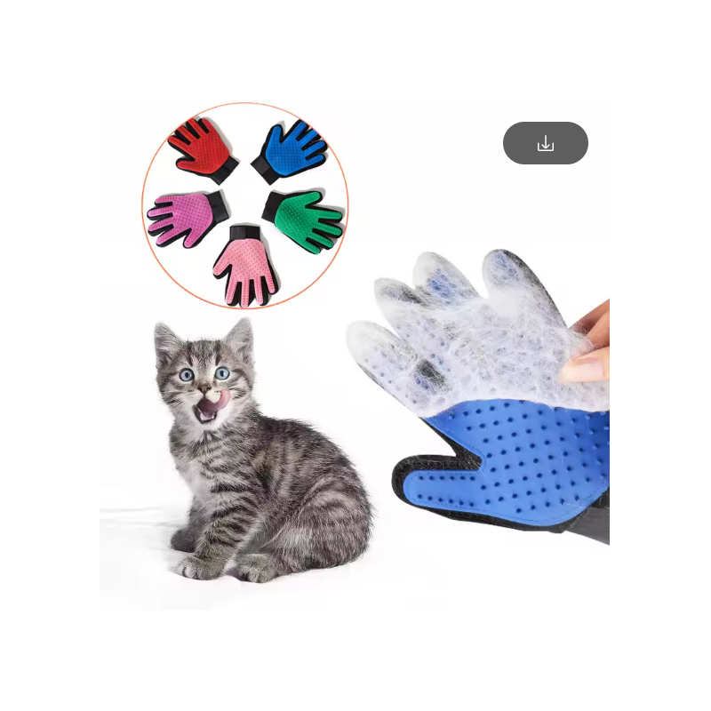 Pet Glove Cat Grooming Hair Deshedding Brush