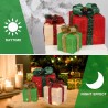 Set of 3 Christmas Lighted Gift Boxes Decorations Indoor Outdoor 60 LED Light Up