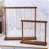 Jewelry Organizer Display Stand Solid Wood Necklace Hanging