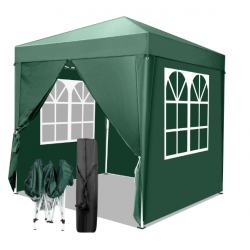 Zimtown 6.5 x 6.5ft Canopy Pop Up Tent for Outdoor Waterproof Party Wedding 4 Sidewalls Green