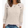 FB New Womens Long Sleeve Shirts Casual Tunic Work Tops