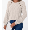 FB New Womens Long Sleeve Shirts Casual Tunic Work Tops