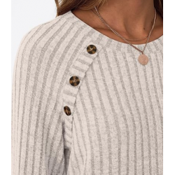 FB New Womens Long Sleeve Shirts Casual Tunic Work Tops