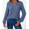 FB New Womens Long Sleeve Shirts Casual Tunic Work Tops