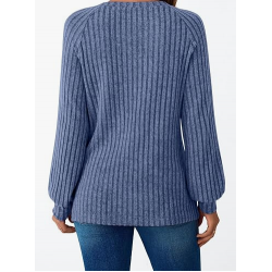 FB New Womens Long Sleeve Shirts Casual Tunic Work Tops