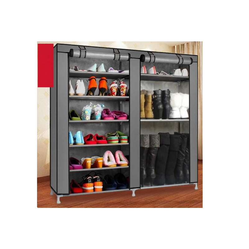 Zimtown Portable Double Closet Shoe Cabinet, 9 Tiers 27 Shoes