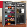 Zimtown Portable Double Closet Shoe Cabinet, 9 Tiers 27 Shoes