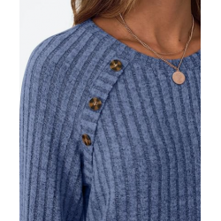 FB New Womens Long Sleeve Shirts Casual Tunic Work Tops