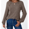 FB New Womens Long Sleeve Shirts Casual Tunic Work Tops
