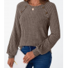 FB New Womens Long Sleeve Shirts Casual Tunic Work Tops
