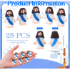 25 Pcs Little Jesus Figures Original Design Jesus Love You Mini Rubber Toys