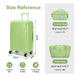 Zimtown 3 Piece Carry-on Luggage Sets