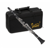 Glarry 17 Keys Flat B Black Clarinet with Two Mouthpieces Connector