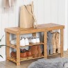 Zimtown 2-in-1 Shoe Storage Bench